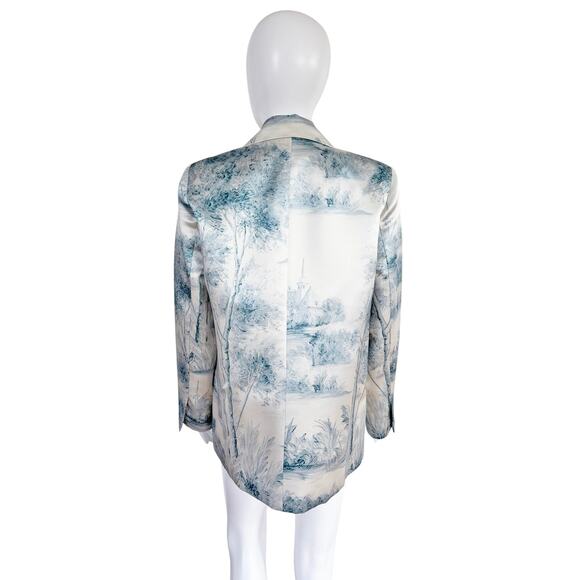 LIBERTINE BLUE PASTORAL LONG SILK JACKET - Picture 5 of 14